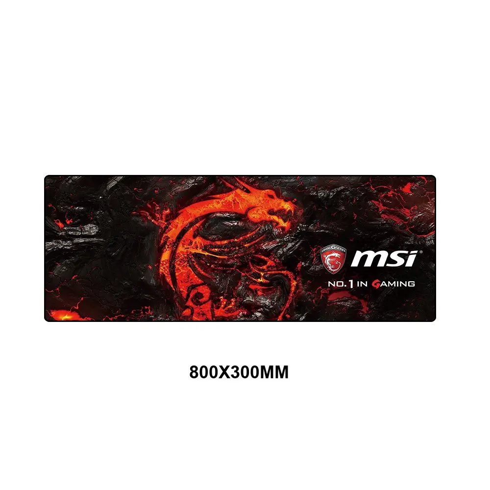 MSI коврик для мыши большой XXL геймер Противоскользящий резиновый коврик игровой коврик для мыши к клавиатуре ноутбук скорость мыши мышь стол игровые коврики - Цвет: 6