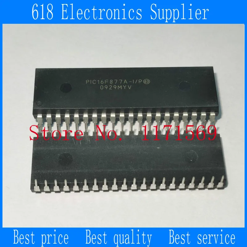 1 шт./лот PIC16F877A-I/P PIC16F877A DIP40 | Электроника