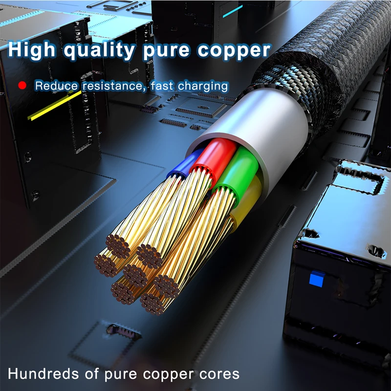 Магнитный кабель для быстрой зарядки 5А, кабель usb type C для huawei P30 P20 P10 mate 20 30 Pro Lite, магнитный кабель type-C 1 м
