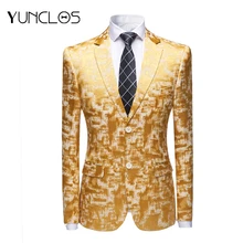 Мужской блейзер для свадьбы и куртки для вечеринок, мужской костюм с двумя пуговицами и цветочным принтом, деловой стиль, мода для отдыха