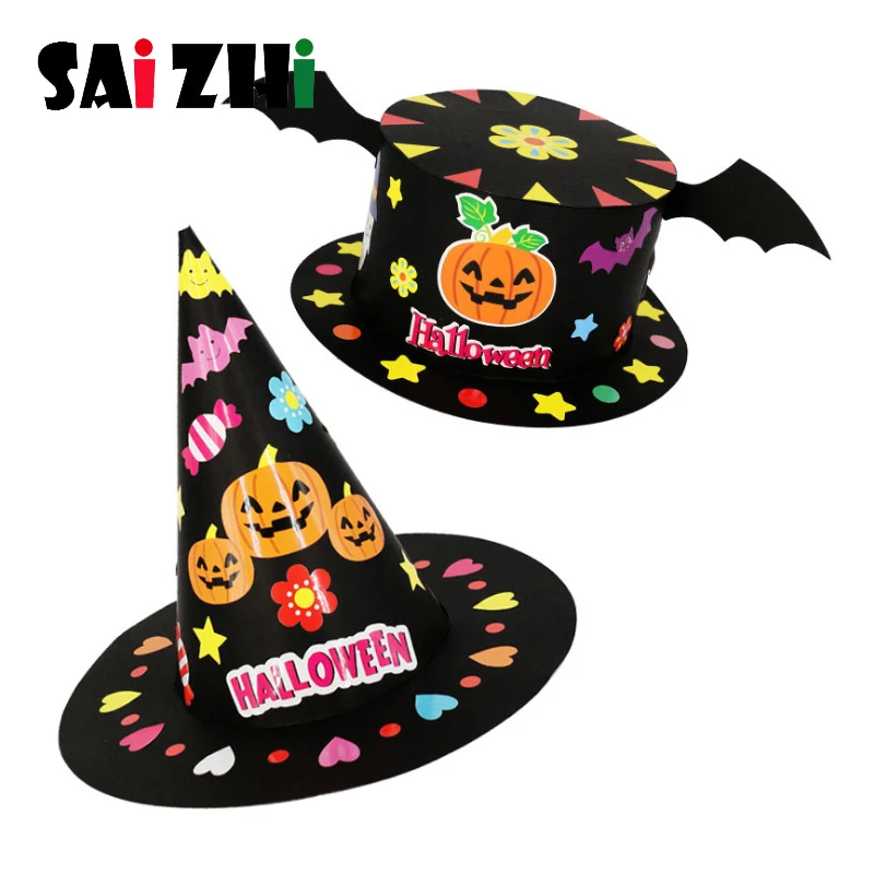 Saizhi Хэллоуин шляпа DIY ручной работы игрушечная шапка материал посылка вечерние украшения детский сад развивающие игрушки Обучающие наборы