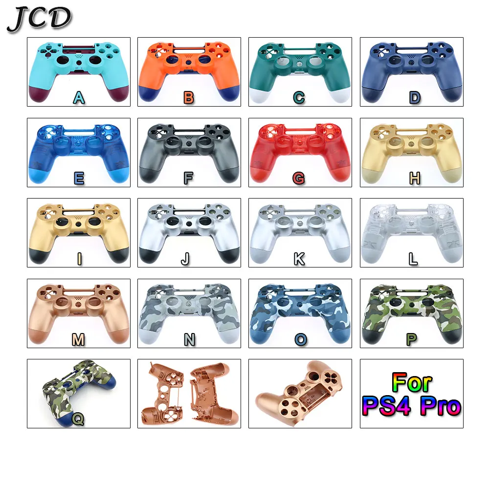 

JCD For PS4 Pro 4.0 Controller Front Back Hard Upper Housing Shell Case Cover For Sony ps4 Pro V2 , JDS 040 JDM-040