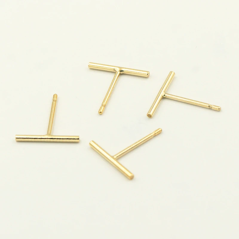 14K Gold gefüllt 10mm Bar Post Ohrring Gold Schmuck Gold Ohrstecker Brincos Pendientes Ohrringe Boho Frauen Ohrringe – Detail 15