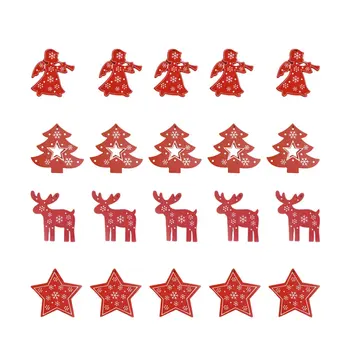 

40 PCS Christmas Hanging Pendant Festive Creative Decorative Props Hanging Decor for Christmas Home