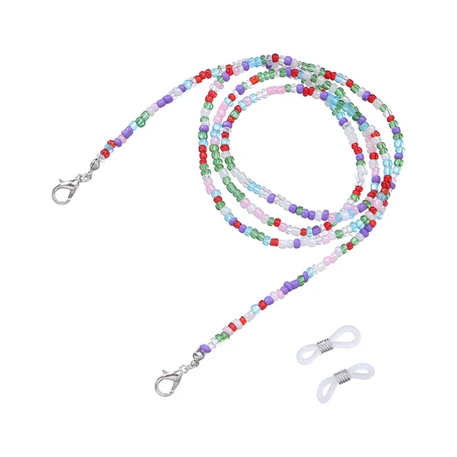 Changyi Bohemia 2021 Trend Beads Glasses Hanging Chain Sunglasses Lady Pearl Mask Chain Fashion Jewelry Nonslip Metal Chain Colorful