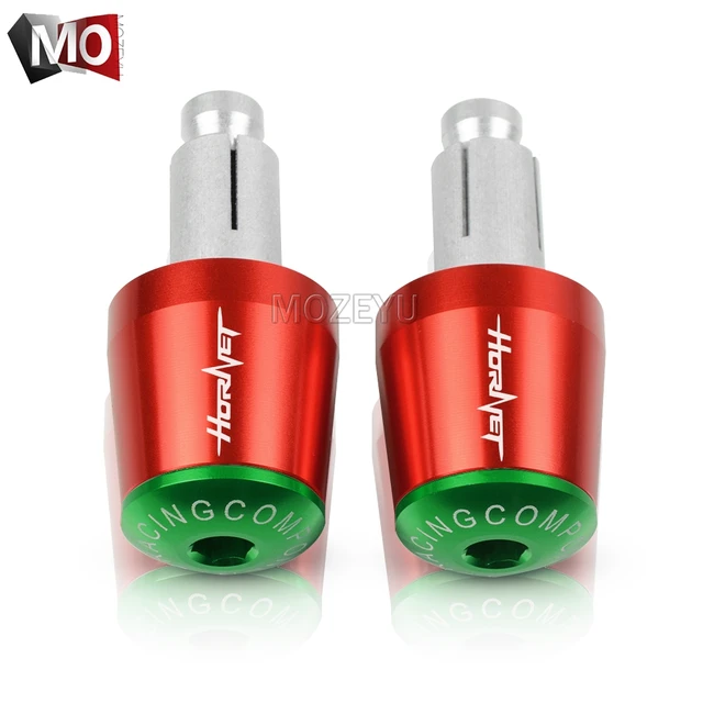 22mm Motorcycle Handlebar Grips End Handle Bar Cap End Plug For HONDA CB600F CB600 CB599 CB900F Hornet 250 600 900 CB500F CB919 Red Green