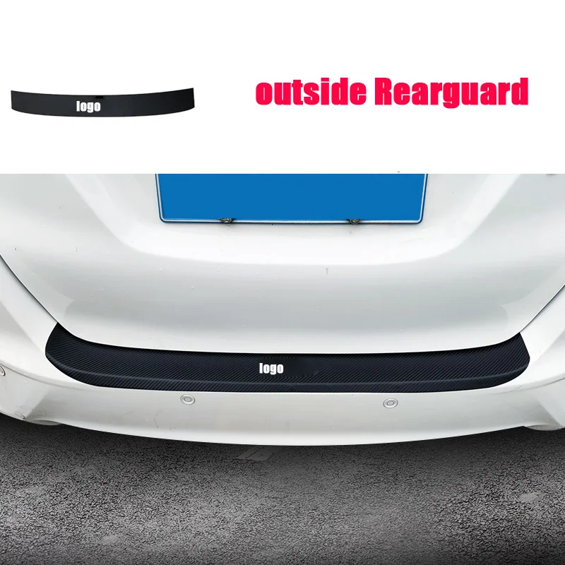 Для Honda FIT Jazz GK5- углеродное волокно наклейка задний багажник Rearguard отделка автомобиля боковой край пленка наклейка s C1465