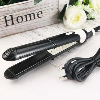 

Straight Hair Splint Electric Curling Iron Dual-use Internal buckle Straight clip modeling Hair Care EU Plug