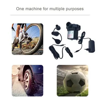 

Household And Car Dual-Use Air Pump 220-240V European Standard Household Plug 12V Car Plug Dual-Use Inflatable Air Pump