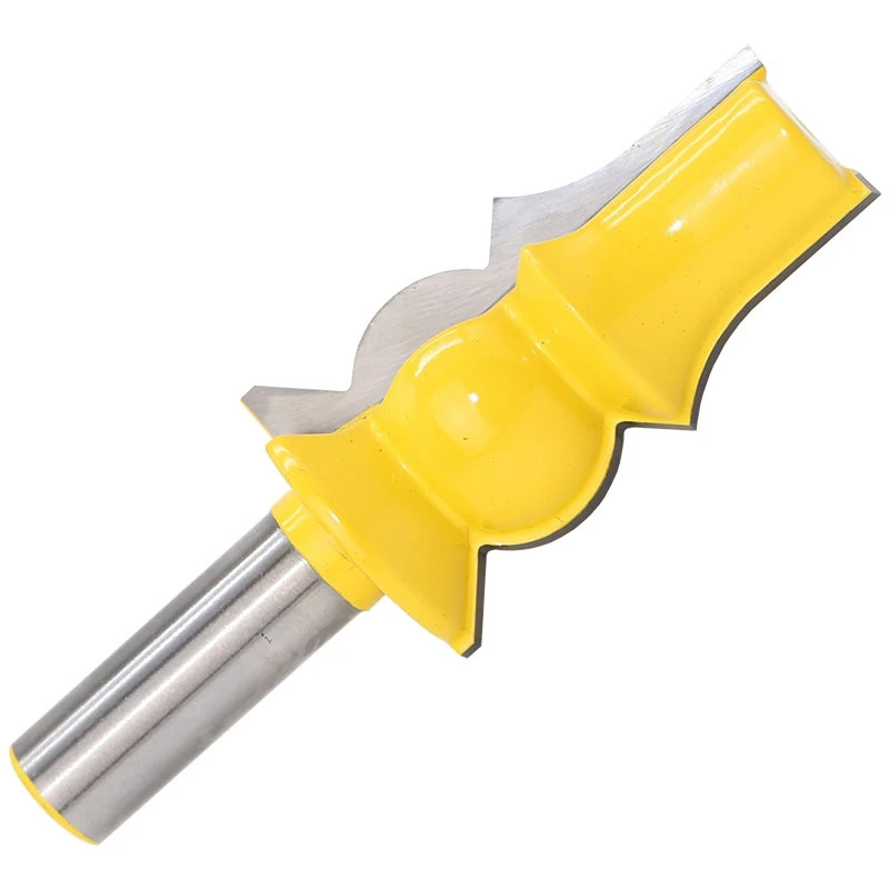 1pc 1/2" Shank Large Reversible Crown Molding Router Bit Line knife Woodworking cutter Tenon Cutter for Woodworking Tools