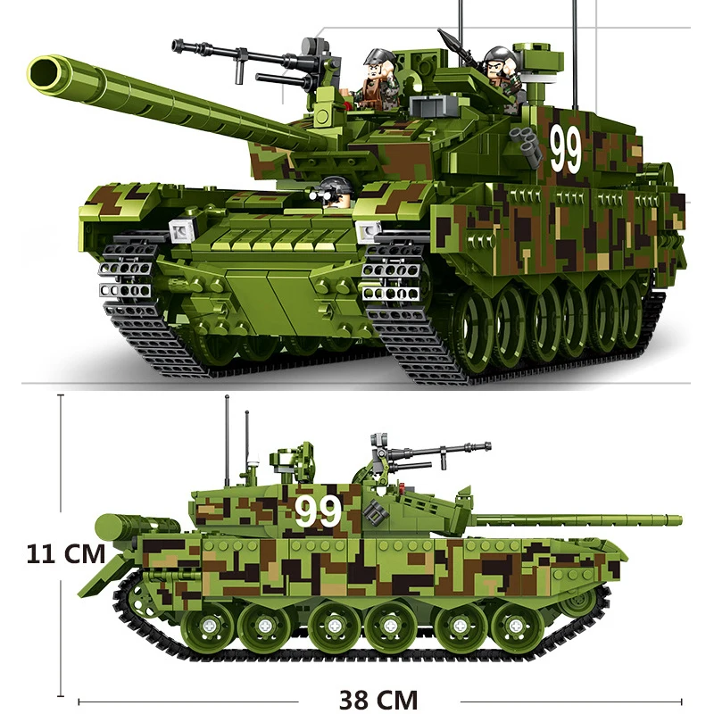 BTFOOR военное сражение 99 основной танк модель DIY Совместимые сборки строительные блоки кирпичи детские игрушки