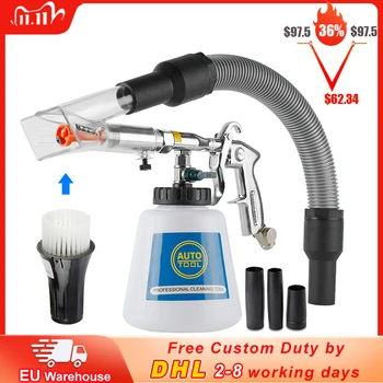 

2 in 1 Black Bearing Tornador Cleaning Gun Car Water Gun With Hose High Pressure Car Washer Foam Gun Vacuum Cleaner Washing Tool