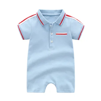 

Baby Clothes 100% Cotton Baby Boys Rompers Baby Short Sleeve Summer Toddler Casual Clothes