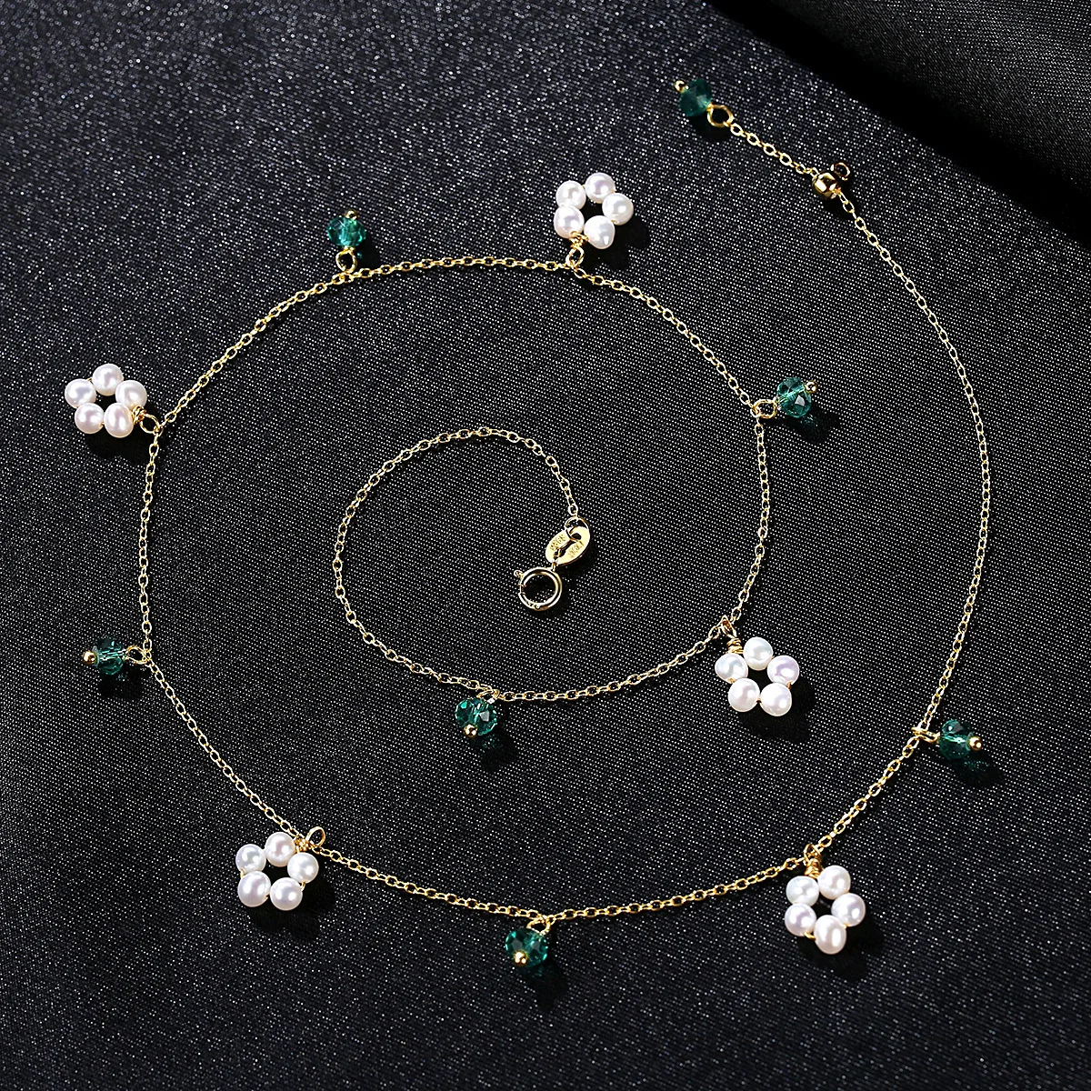 

Fashion 925 Sterling Silver Simulated Pearl Pendant Necklace Long Chain Necklace Jewelry Wedding Accessories