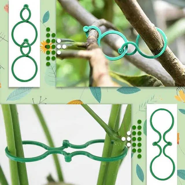 8 Karakter Csat-Csatnövény Támogató Többcélú Kerti Plant Twist Clip Ties Virágos Ág Szár Paradicsom Rögzítő Klipkert Kiegészítő - Image 3