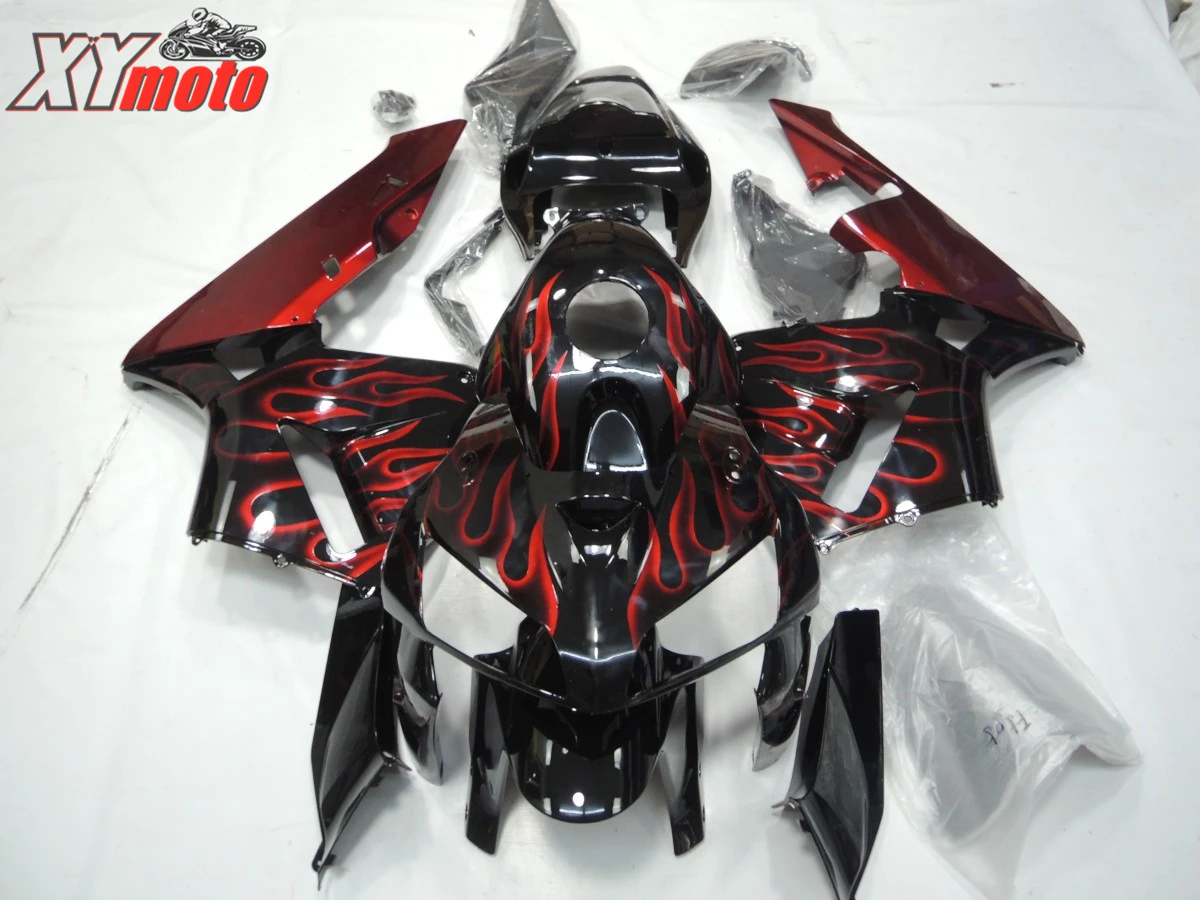 

ABS Fairing For Honda CBR600RR F5 2005-2006 05-06 Motorcycle Fairing Kit Bodywork Injection ABS Plastic Red Flame