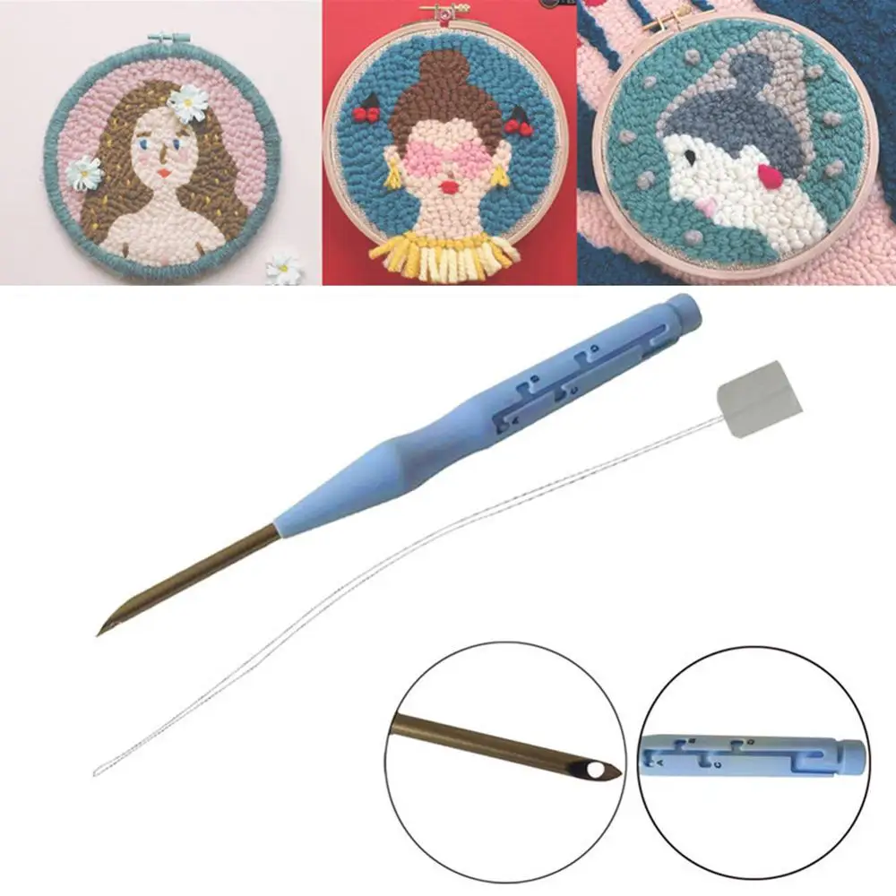 

Magic Embroidery Needle Pen Weaving Tool DIY Crafts Magic Embroidery Interchangeable Punch Needle Sewing Accessories