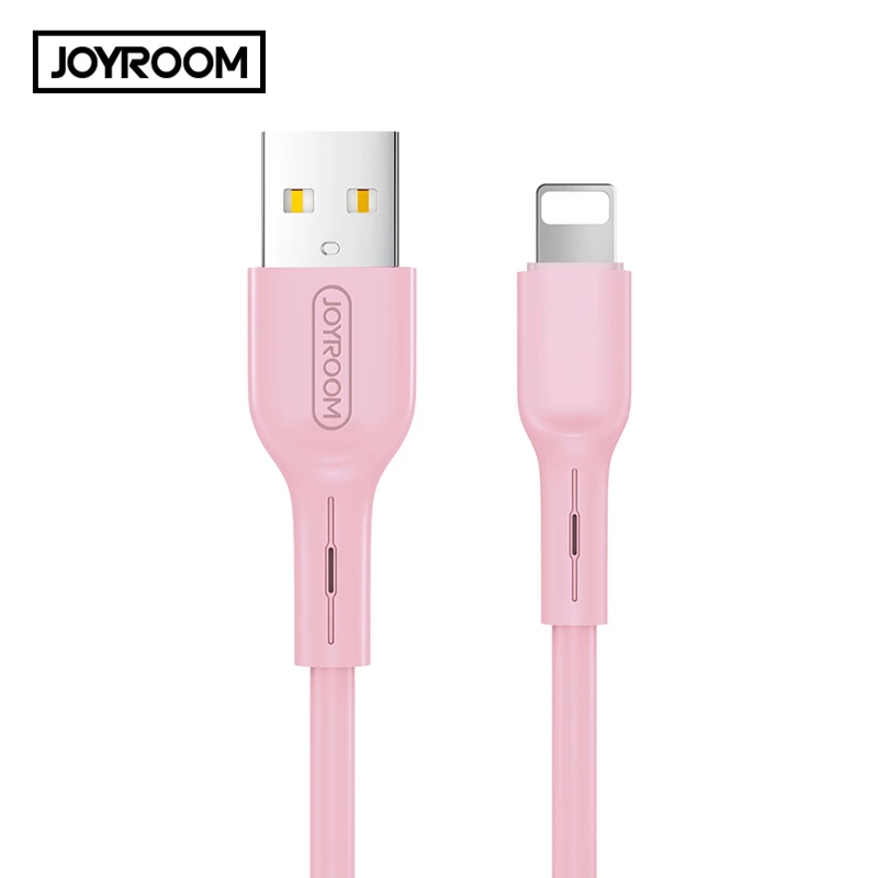 JOYROOM 1 м Быстрая зарядка USB кабель для синхронизации данных для iPhone 5S 6S 6 7 8 Plus X XR XS Max 11 Pro MAX iPad Air 2 3 usb кабели для зарядки - Цвет: Pink