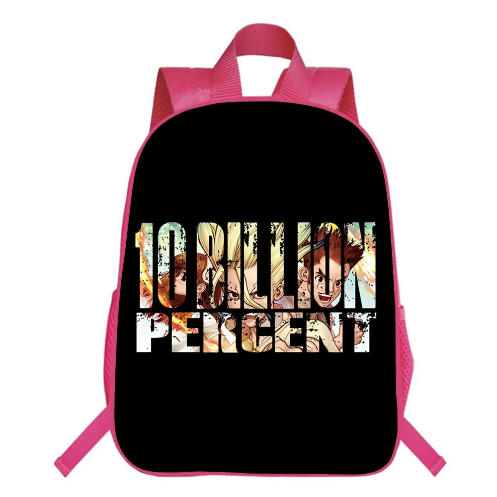 16 Inches DR.Stone Backpack Kindergarten Mochila Cartoon School Bag Teens Girl Storage Bag Travel Bags Children Rucksack
