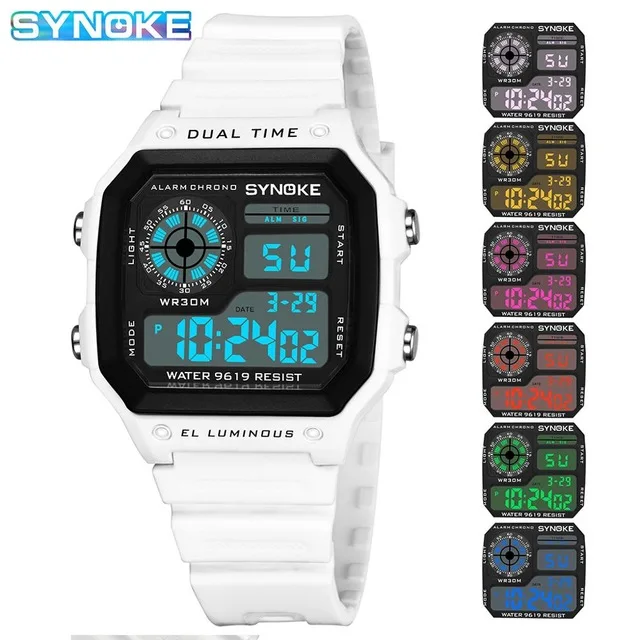 PANARS Men Sports Watch Multifunction Alarm Clock Chrono Waterproof Wristwatch Gold Steel Male Digital Watches Relogio Masculino 