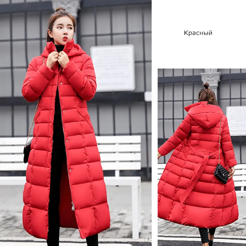 X-Long, Новое поступление, Модная приталенная женская зимняя куртка с хлопковой подкладкой, теплое плотное Женское пальто, длинное пальто, парка, женские куртки