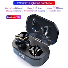 TWS G01 Bluetooth 5,0 наушники бинауральные сенсорные настоящие беспроводные наушники стерео наушники с тяжелыми басами водонепроницаемые спортивные наушники