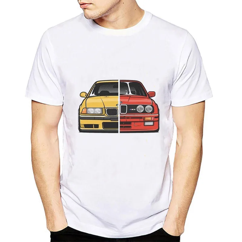 

Cool Cars T shirt Men e30 e36 e46 e82 e92 printed summer tops fashion White short sleeve tee shirt homme camisetas hombre tshirt