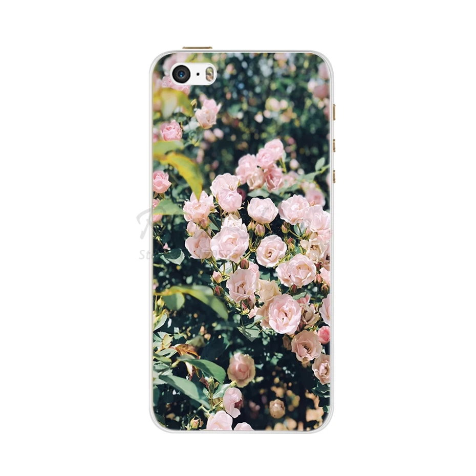 Cute Flower Ultra-Thin Silicone Phone Case - Soft Back Cover