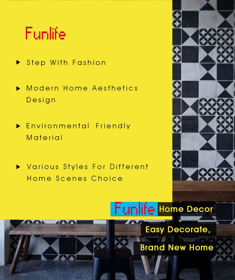 Funlife исламский, арабский стиль плитка стикер, клейкая плитка для кухонного фартука стикер на стену s, ПВХ водонепроницаемый ванная комната Декор стикер s