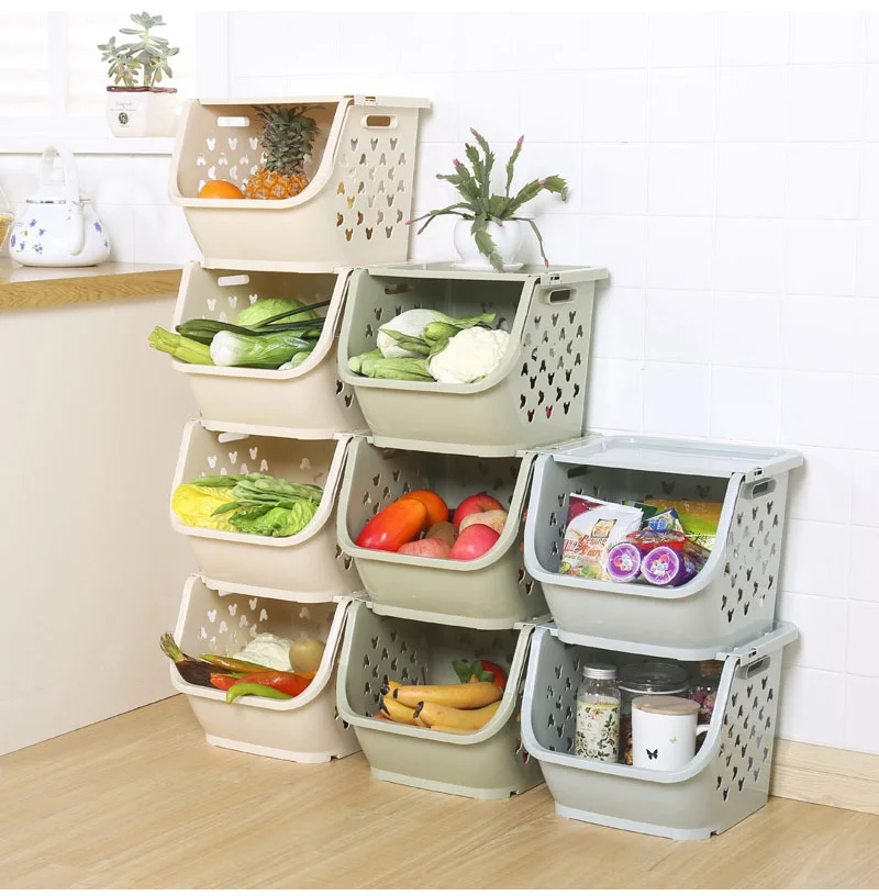Японская кухня корзина для хранения фруктов и овощей может быть сложена многофункциональная корзина для хранения пластиковая Pp ванная угловая Stor