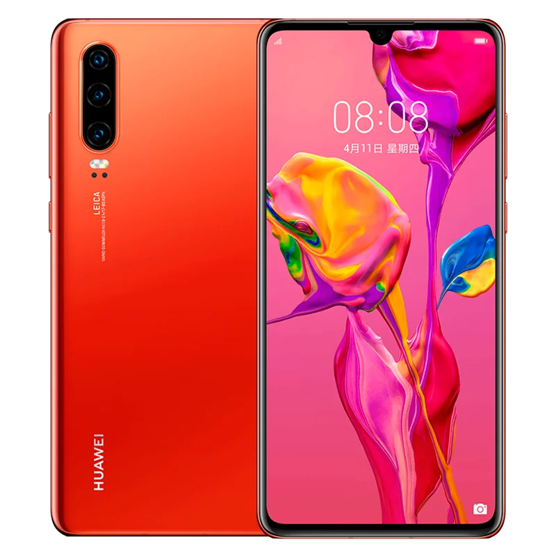 Amber sunrise huawei P30 мобильный телефон 6,1 ''Kirin 980 Восьмиядерный Android 9,0 3650 мАч суперзарядка Встроенный экран отпечатков пальцев GPU Turbo 3,0 - Цвет: Amber sunrise