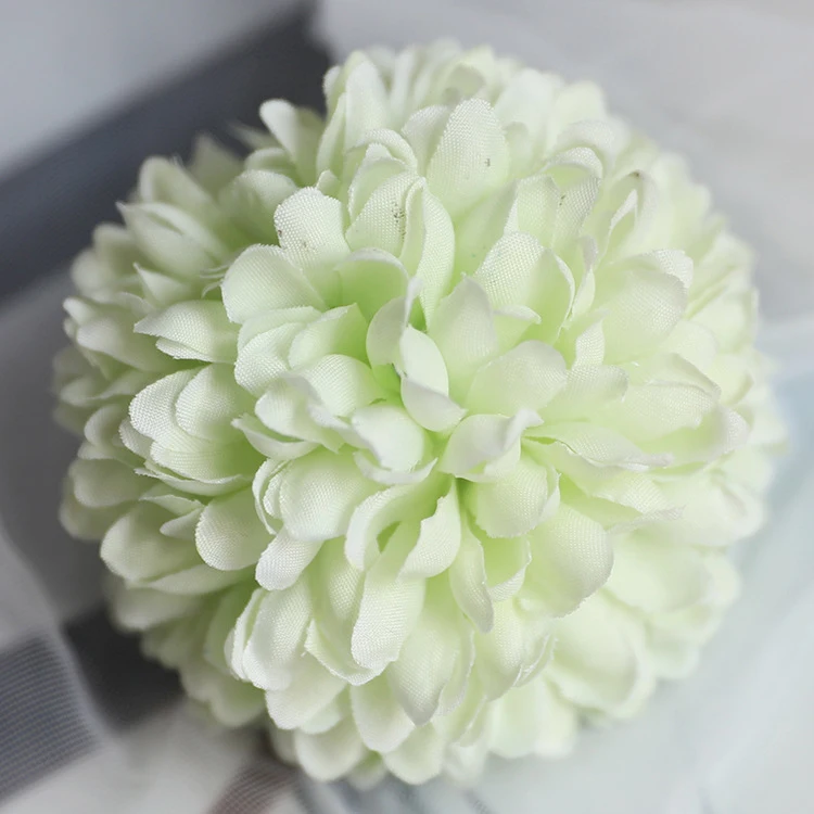 JAROWN Artificial Flower Head Ball Chrysanthemum Flowers Dandelion Silk Fake Flower Wedding DIY Decoration Home Decorative (17)