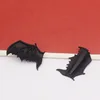 2022 New Punk Gothic Vintage Matte Black Silver Colour Vampire Bat Wings Alloy Hair Clip Hair Accessories for Women ► Photo 3/6
