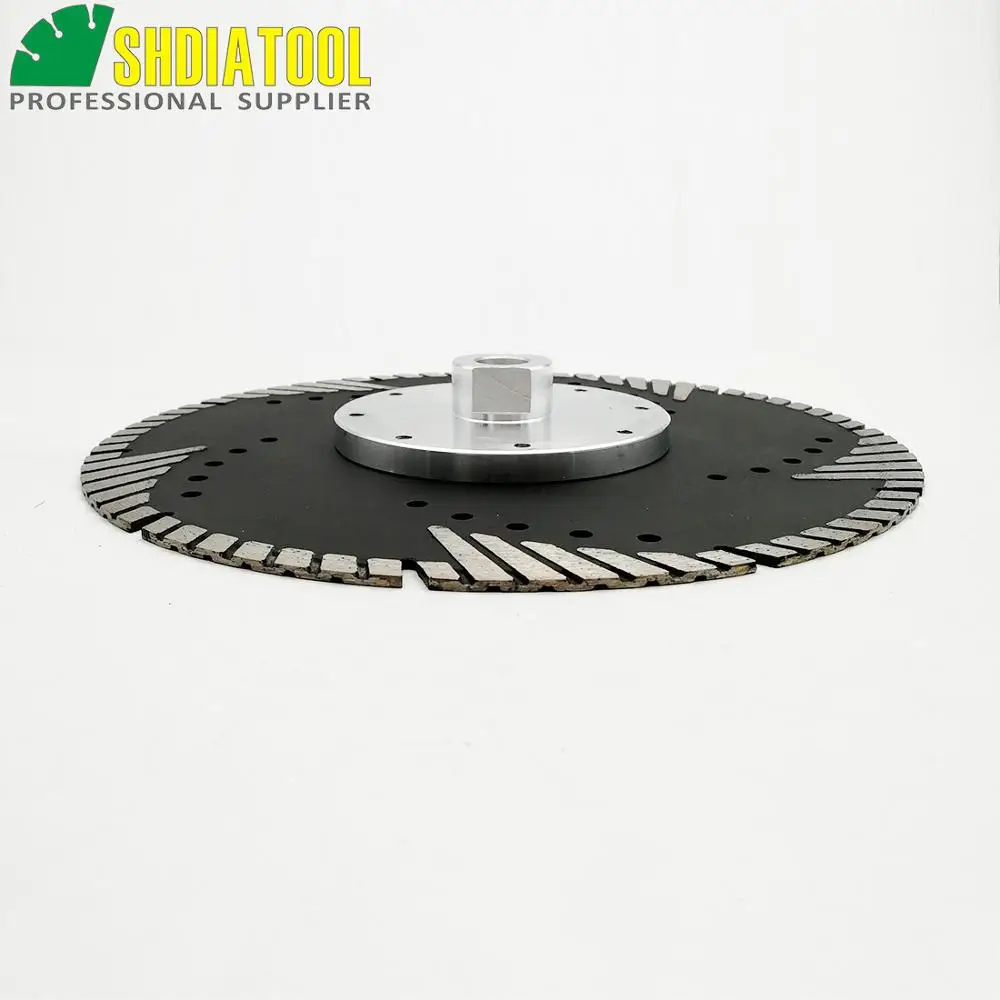 2pcs 9" 230MM Diamond saw Blades cutting discs M14 Thread for multi purpose with slant turbo protection teeth