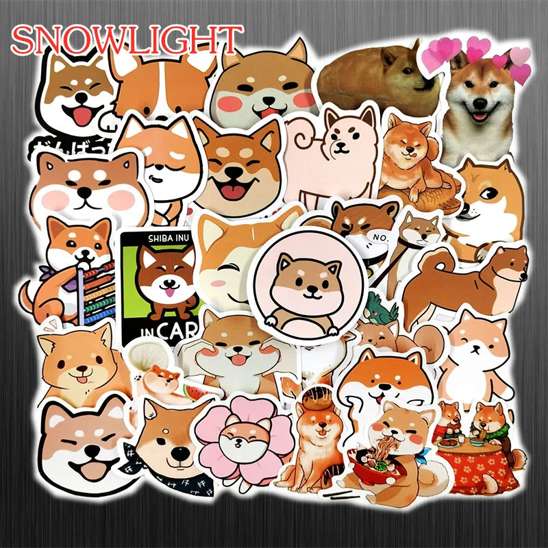 10/30/50 шт/упаковка Kawaii shaba Inu водонепроницаемый ПВХ журнал собака стикер Канцтовары