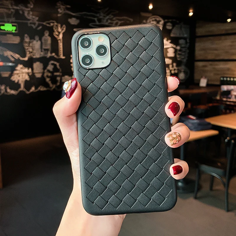 Роскошный вязаный Стильный чехол для iphone 11 Pro Max funda mate iphone XR XS Max X 11 11por 11por max 6 7 8 Plus модный зеленый