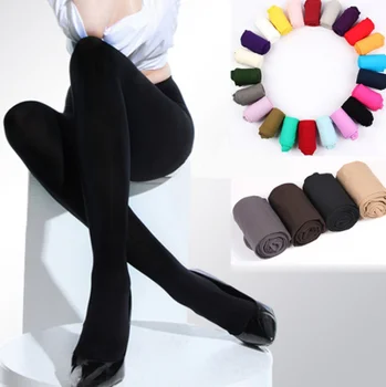 

2020 New Women Sexy Tights Opaque Pantyhose 120D Seamless Footed Tights Pantyhose Thick Nylon Stockings for Women Spring Autumn