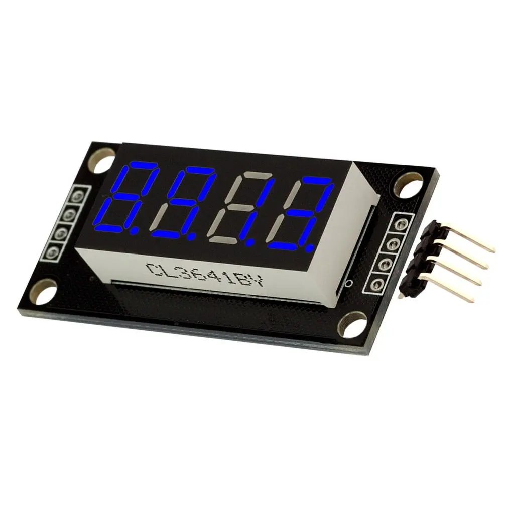 TM1637Portable мини 0 36 дюйма часы трубка 4 разрядный светодиодный Дисплей модуль