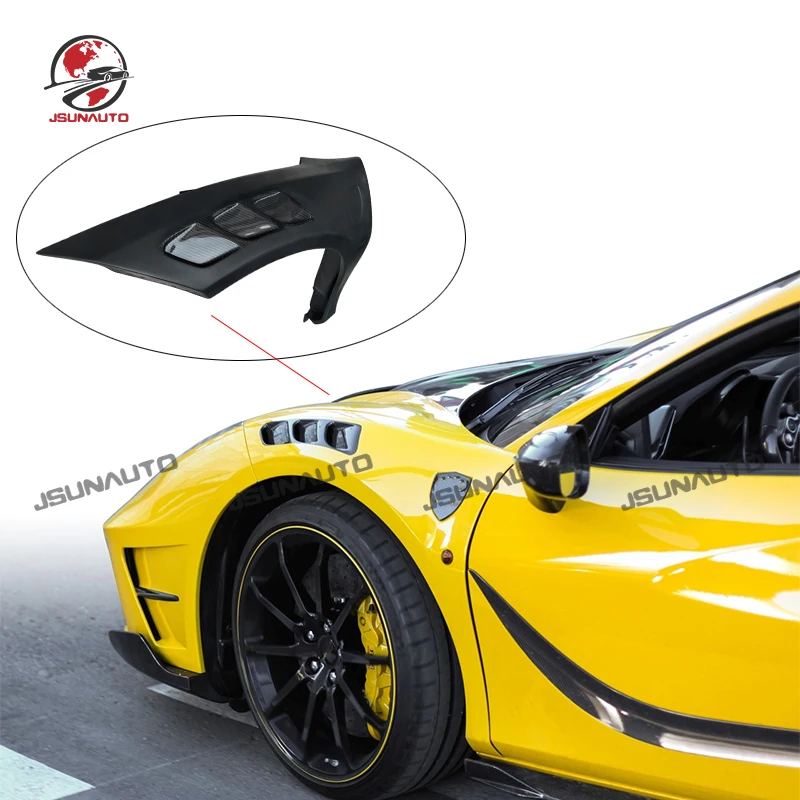 

Переднее боковое вентиляционное отверстие из углеродного волокна для Ferrari 488 GTB Spider 2 шт. модифицированный Кузов в стиле M боковое крыло для 488 автомобильные аксессуары
