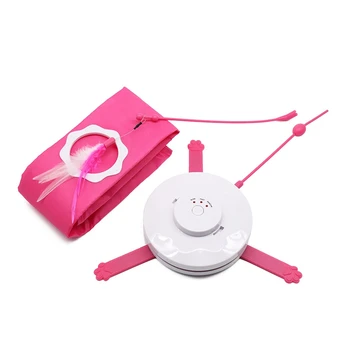 

Funny Cat Toy - Electric Flutter Rotating Toy, Cat Teaser Feather Stick Cat Toys Interactive Automatic Rotating Toy