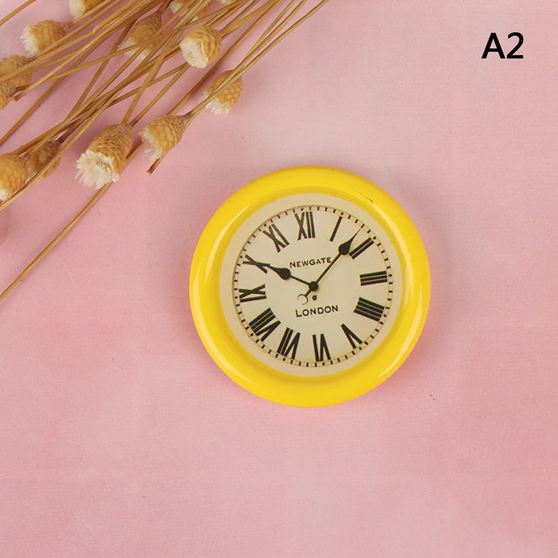 1:12 Wall Clock Play Doll House Miniaturas Home Decor Accessories Toy Pretend Play Furniture Toy Dollhouse Miniature 11