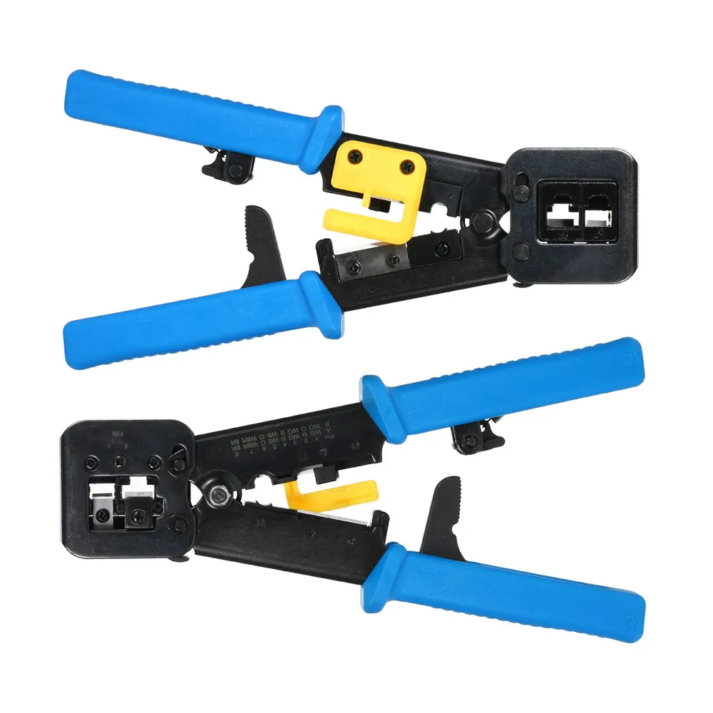 

Multi-functional RJ11 RJ45 Network Telephone Cables Pliers 6P/8P Cable Stripper Cutter Crimping Pliers Crimp Tool