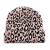 New Leopard Autumn Winter Causal Hip Hop Beanie Tide Korean Version Keep Warm Knitted Hat Adult Cap 4