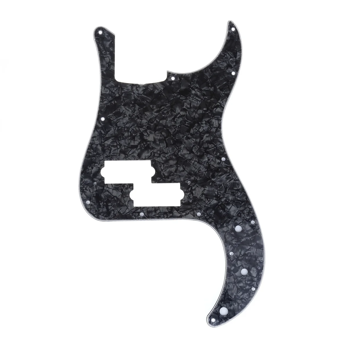 Musiclily Pro 13 Hole P Bass накладку для японский крыло (Япония) 4 Строка Precision 4Ply с черным