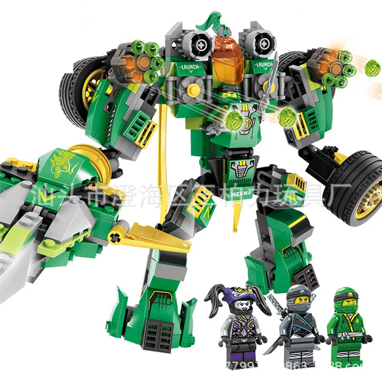

Dargo 1056 Ninja Transformation Mech Series Children'S Educational DIY Inserted Building Blocks Model Toy 8-12 a Year of Age