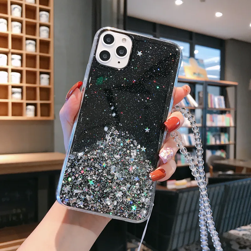 Luxury for IPhone 11 Case Glitter Starry Sky Color Pro Max 7 8 8Plus Xs XR Phone Cases Soft Back Cover |