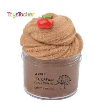 

Hot Sale Cartoon Charms Cotton Candy Style Modeling Clay Fashion Fluffy Foam Slime Scented Stress Relief No Borax Slime Toys