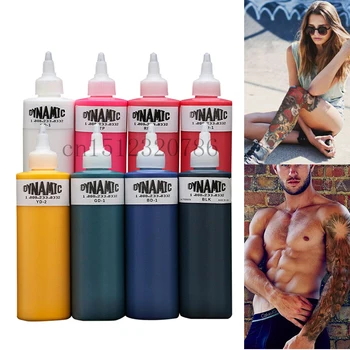

8oz 240ml Black Tattoo Ink Dynamic Micro Pigment For Body Art Tattoo Paint Cosmetics Tattoo Permanent Pigment