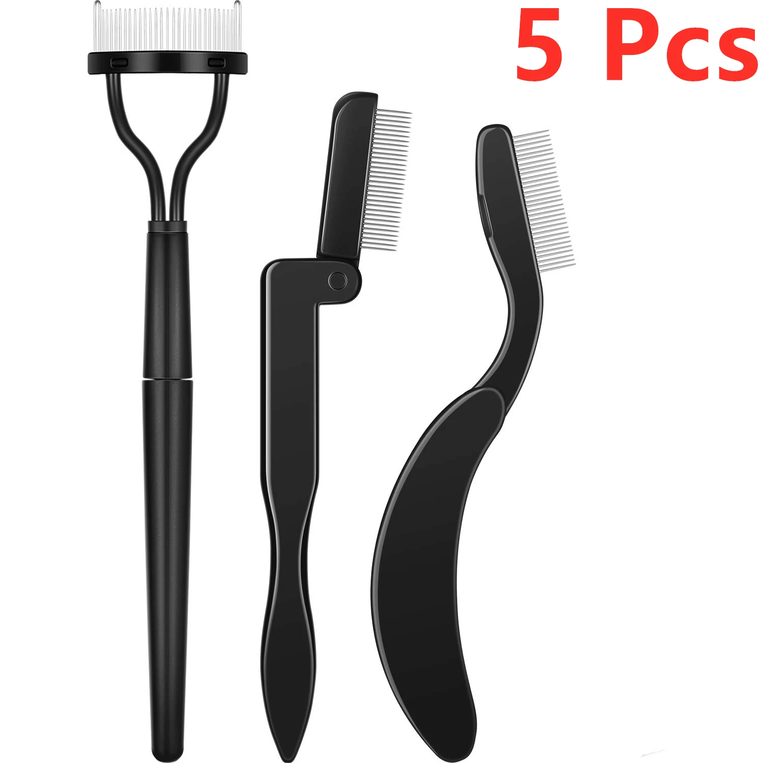 5pcs Eyelash Comb Curler Eyelashes Separator Curler Makeup Mascara