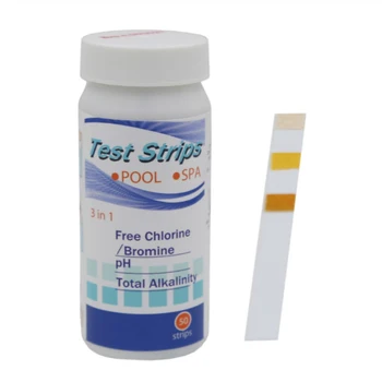 

HOT 6 In1 50pcs/Set Swimming Pool Hot Tub Spa Test Strips for Chlorine pH Alkalinity Cyanuric Acid Hardness Test Paper Tool